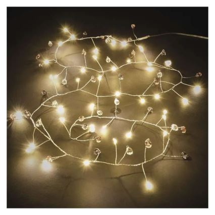 LED božićni niz 40xLED/3xAA 1,5 m topla bijela