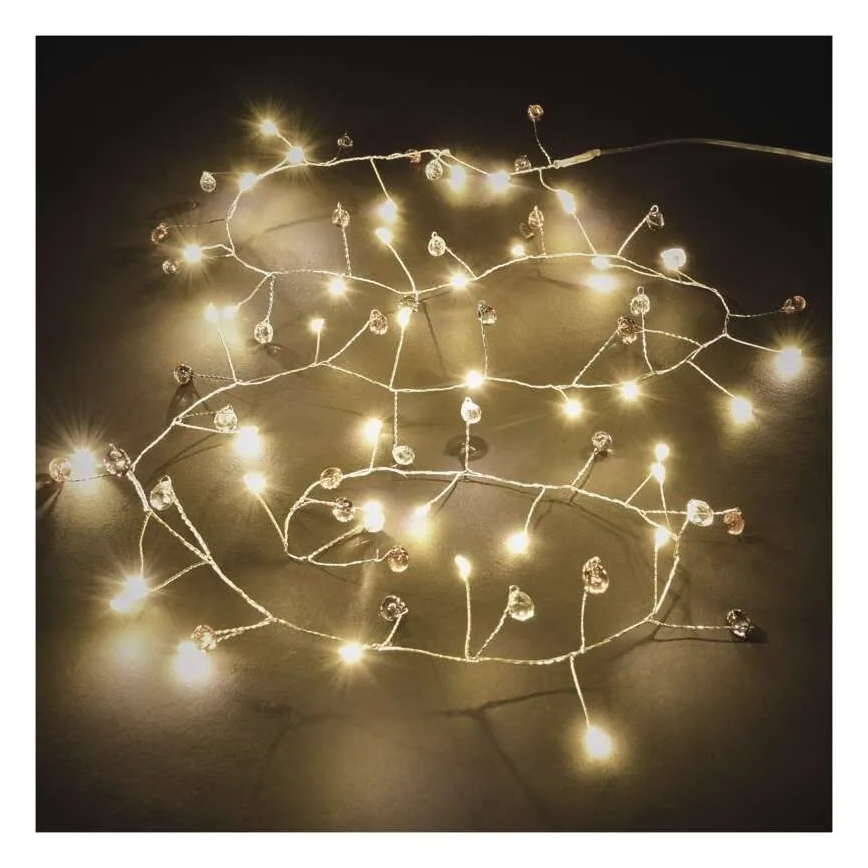 LED božićni niz 40xLED/3xAA 1,5 m topla bijela