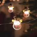 LED Božićni svjetlosni lanac 10xLED/2xAA 1,2m topla bijela