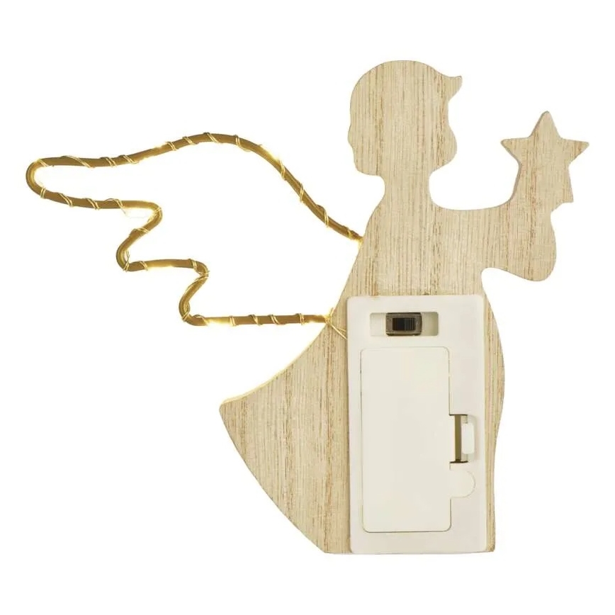 LED božićni ukras 8xLED/2xAAA anđeo