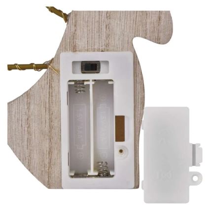 LED božićni ukras 8xLED/2xAAA anđeo