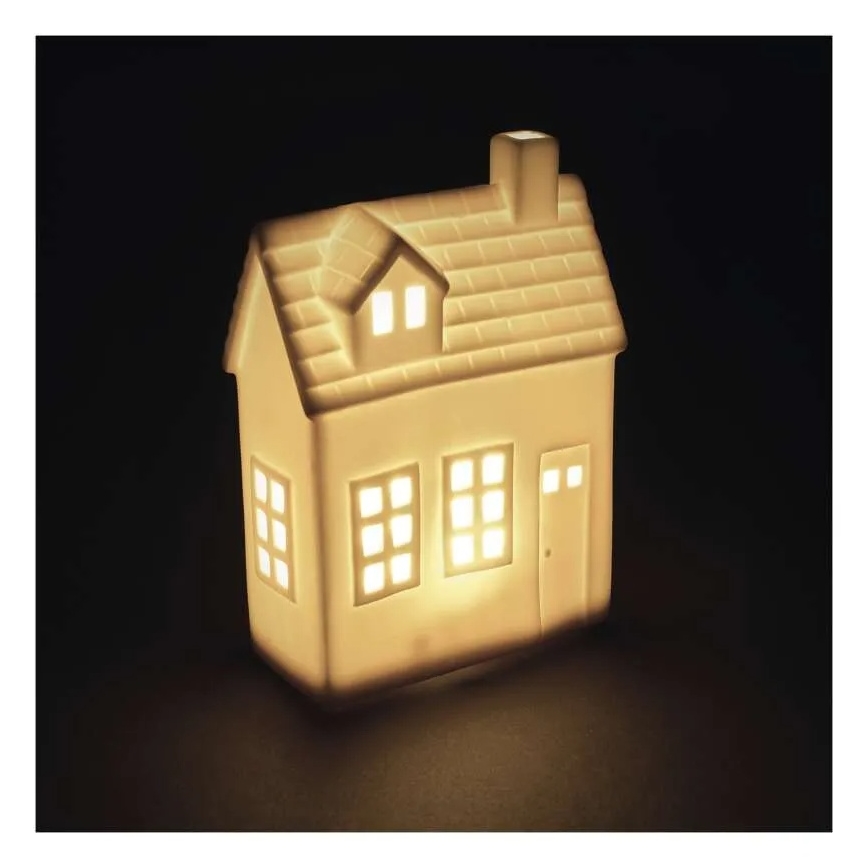 LED božićni ukras LED/CR2032 kućica