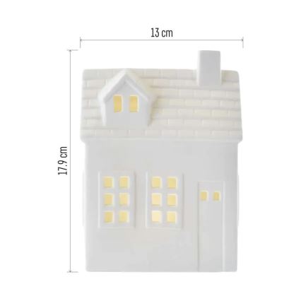 LED božićni ukras LED/CR2032 kućica