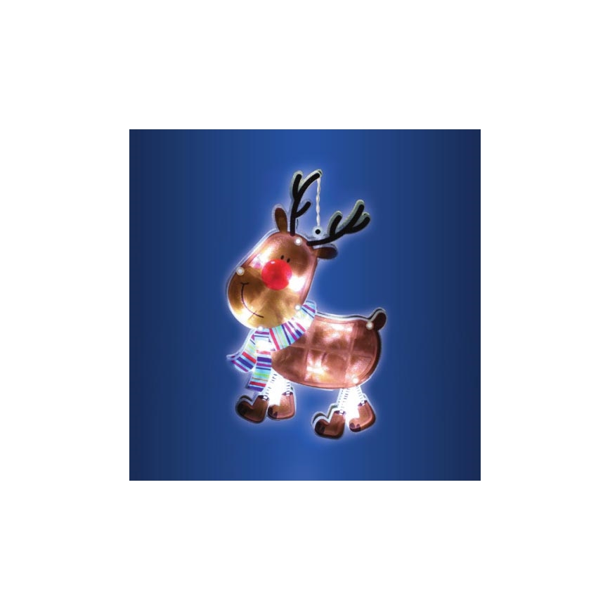 LED božićni ukras za prozor 10xLED/3xAAA