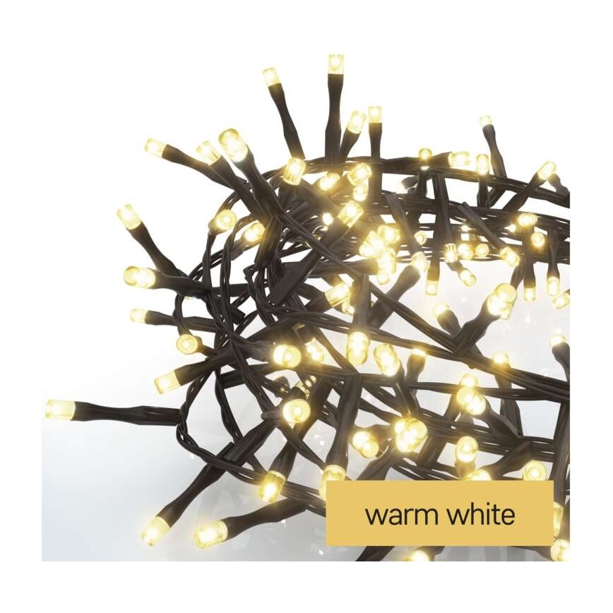 LED Božićni vanjski lanac 400xLED/13m IP44 topla bijela