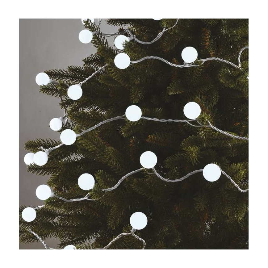 LED Božićni vanjski lanac 40xLED/9m IP44 hladno bijela