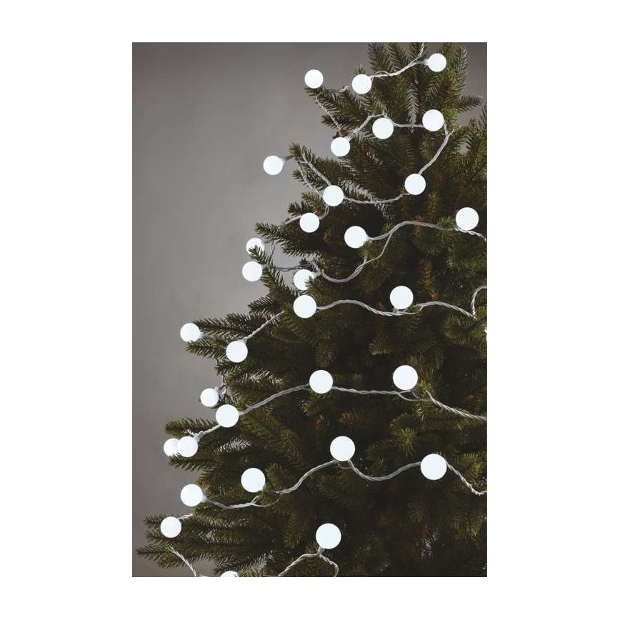 LED Božićni vanjski lanac 40xLED/9m IP44 hladno bijela