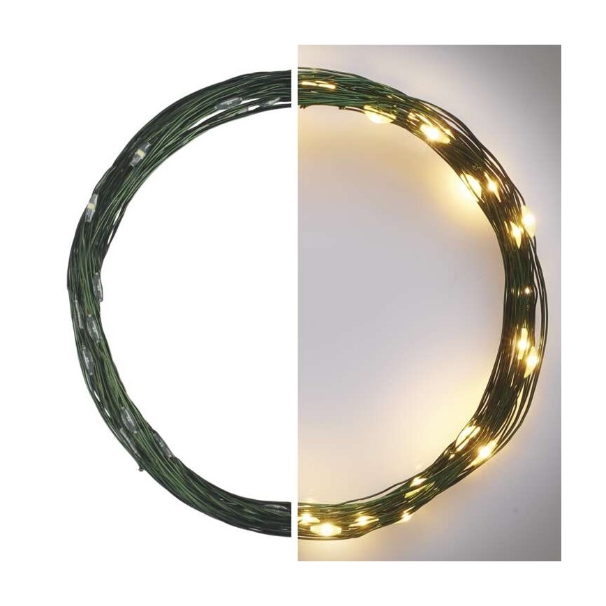 LED božićni vanjski lanac 40xLED/9m IP44 topla bijela
