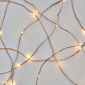 LED Božićni vanjski lanac 40xLED/9m IP44 topla bijela