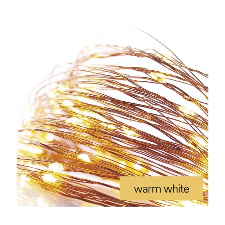 LED Božićni vanjski lanac 40xLED/9m IP44 topla bijela
