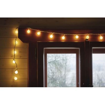 LED Božićni vanjski lanac 40xLED/9m IP44 topla bijela