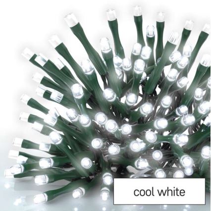 LED božićni vanjski lanac 600xLED/8 modova 15m IP44 hladno bijela