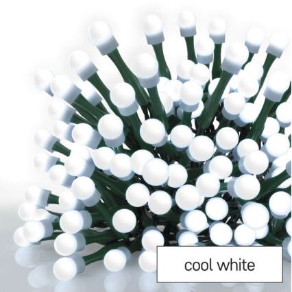 LED Božićni vanjski lanac 80xLED/13m IP44 hladno bijela