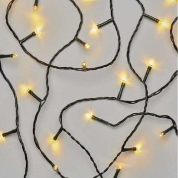 LED Božićni vanjski lanac 80xLED/3xAA 6,1m IP44 topla bijela