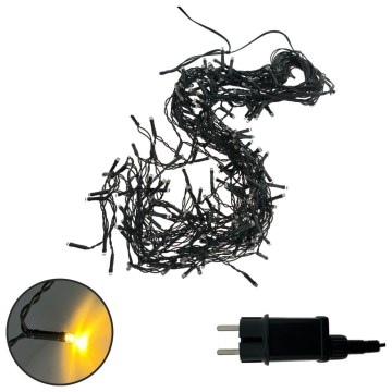 LED božićni vanjski niz 200xLED/230V 7,6 m IP44 crna