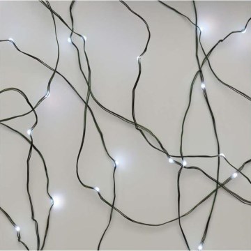 LED božićni vanjski niz 75xLED/12,5m IP44 hladno bijela