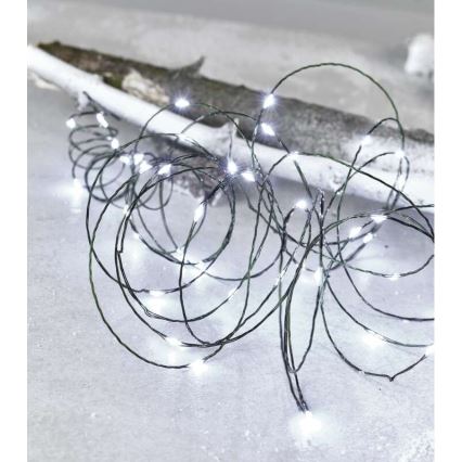LED božićni vanjski niz 75xLED/12,5m IP44 hladno bijela