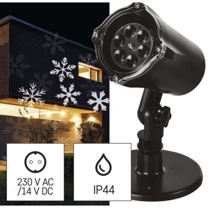 LED Božićni vanjski projektor LED/3,6W/230V IP44 hladna bijela