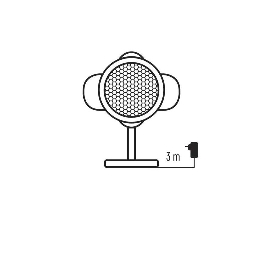 LED Božićni vanjski projektor LED/4W/230V IP44 bijela