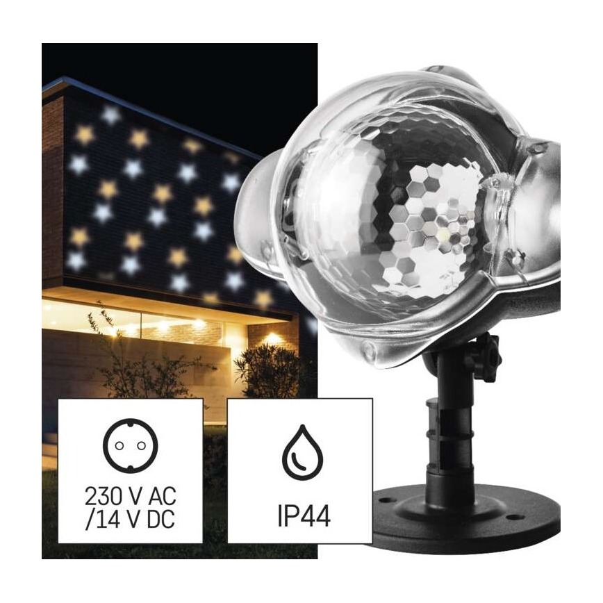 LED Božićni vanjski projektor LED/4W/230V IP44 topla/hladna bijela