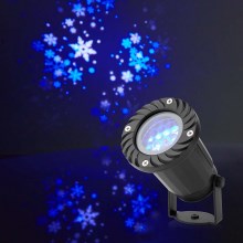 LED Božićni vanjski projektor snježnih pahulja 5W/230V IP44