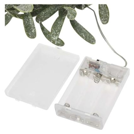 LED božićni vijenac 25xLED/3xAA promjer 35 cm