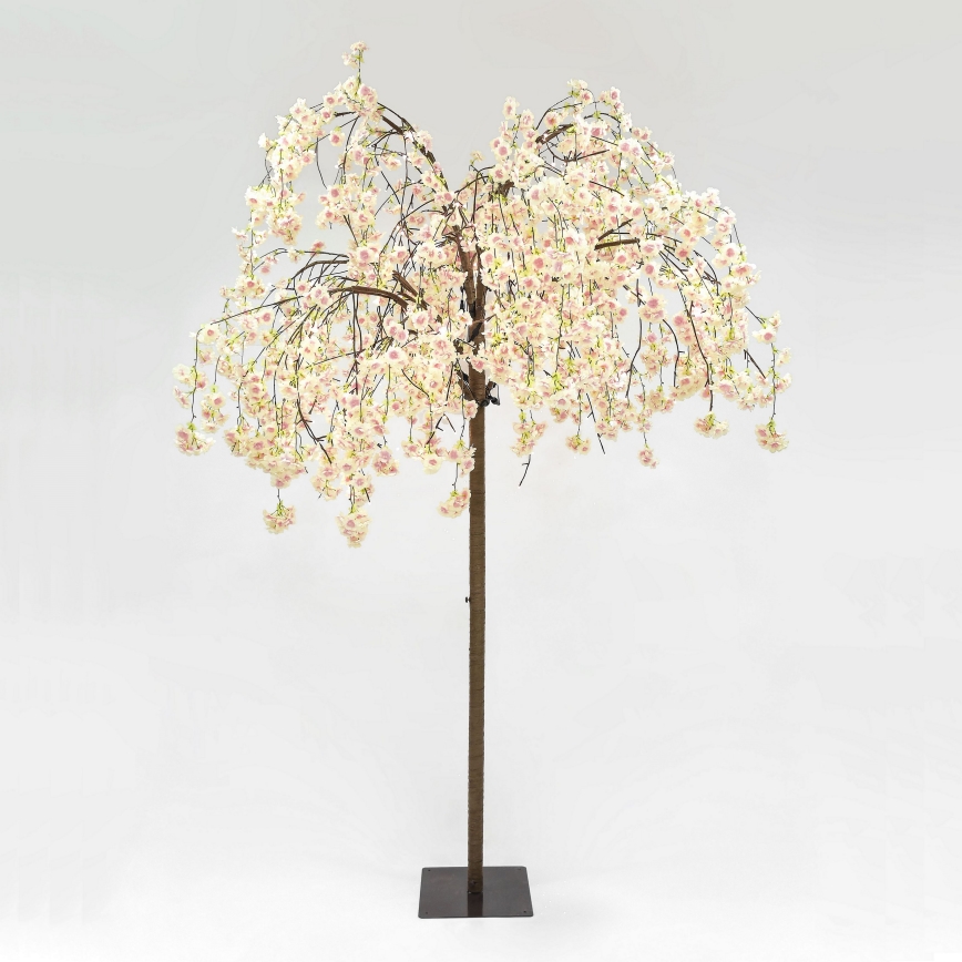 LED Božićno dekorativno umjetno stablo CHERRY TREE 288xLED/230V 2,5 m trešnja