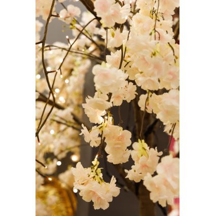 LED Božićno dekorativno umjetno stablo CHERRY TREE 288xLED/230V 2,5 m trešnja