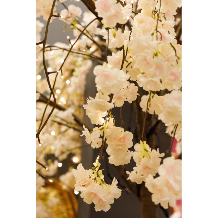 LED Božićno dekorativno umjetno stablo CHERRY TREE 288xLED/230V 2,5 m trešnja