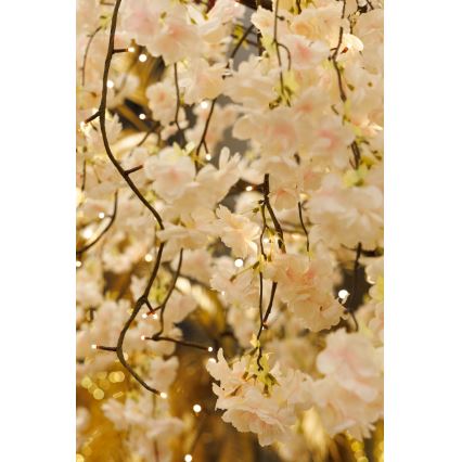 LED Božićno dekorativno umjetno stablo CHERRY TREE 288xLED/230V 2,5 m trešnja