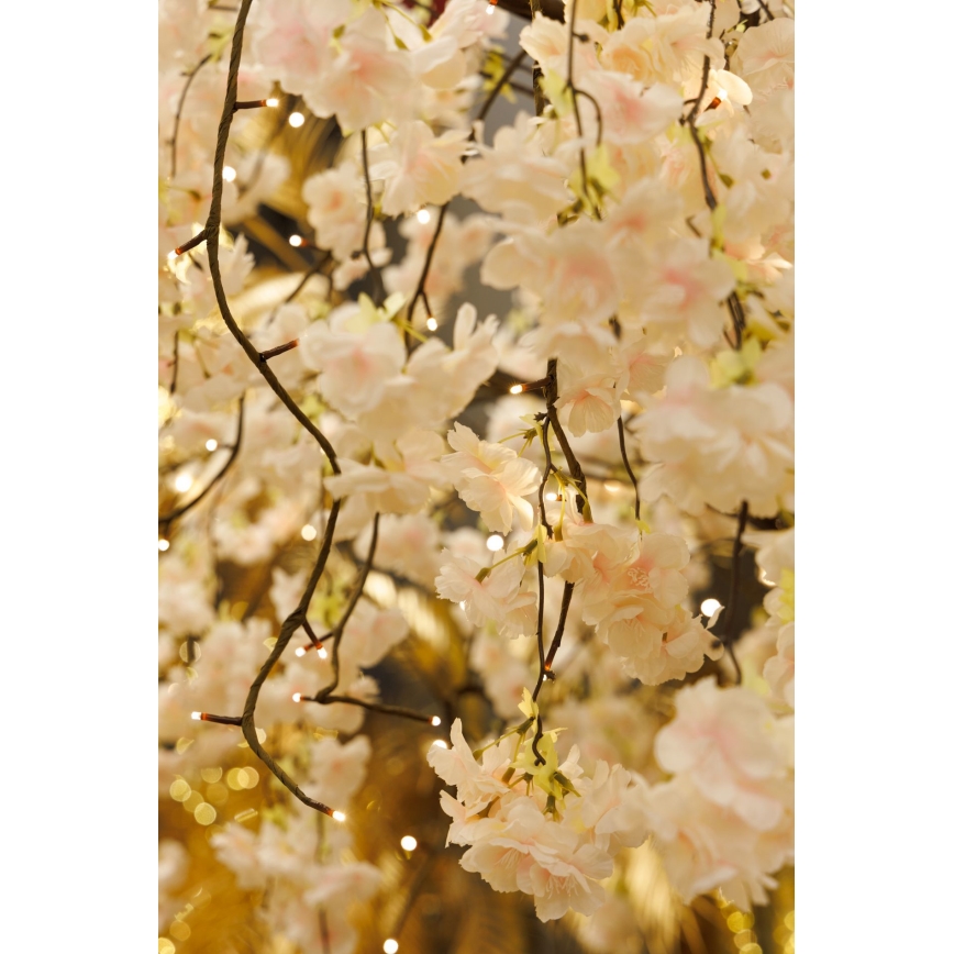 LED Božićno dekorativno umjetno stablo CHERRY TREE 288xLED/230V 2,5 m trešnja
