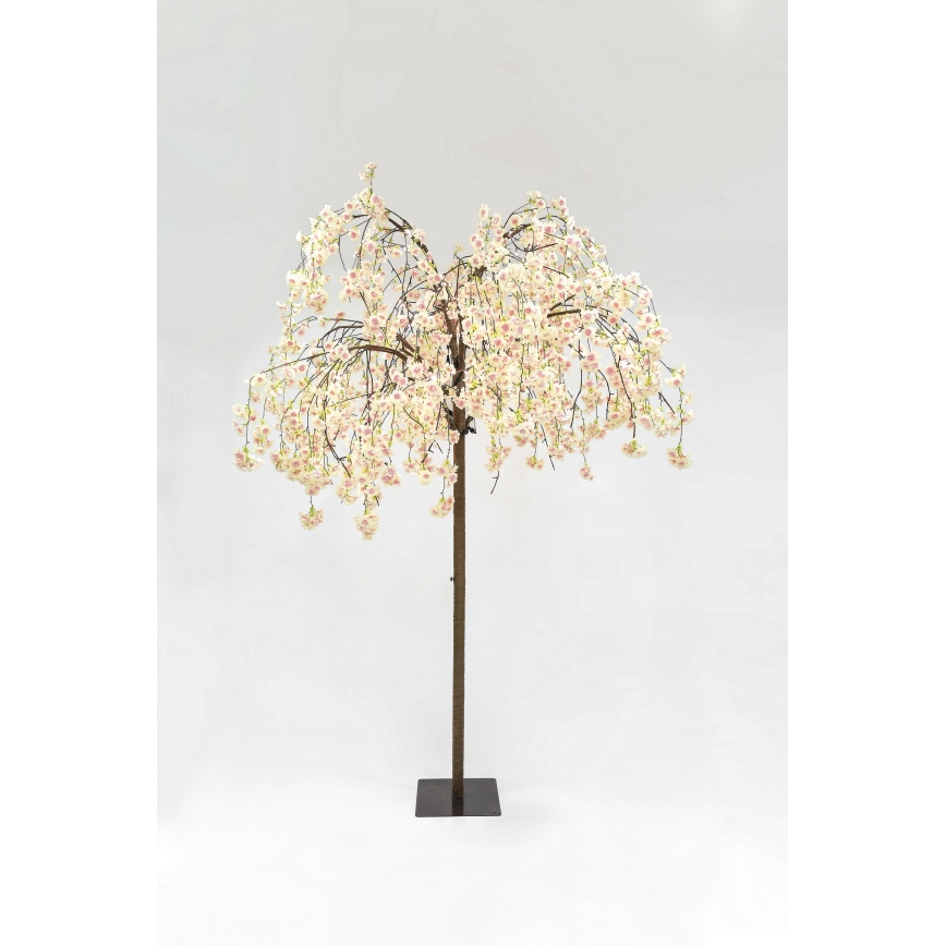LED Božićno dekorativno umjetno stablo CHERRY TREE 288xLED/230V 2,5 m trešnja