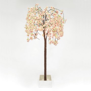 LED Božićno dekorativno umjetno stablo CHERRY TREE 84xLED/230V 1,7 m trešnja
