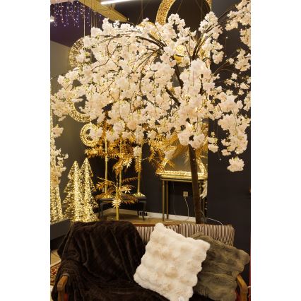 LED Božićno dekorativno umjetno stablo CHERRY TREE 84xLED/230V 1,7 m trešnja