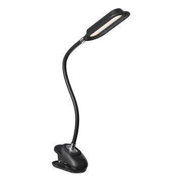 LED+CCT stolna lampa s kopčom i prigušivanjem CLIP LED/7,5W/230V 3000/4200/5000K crna