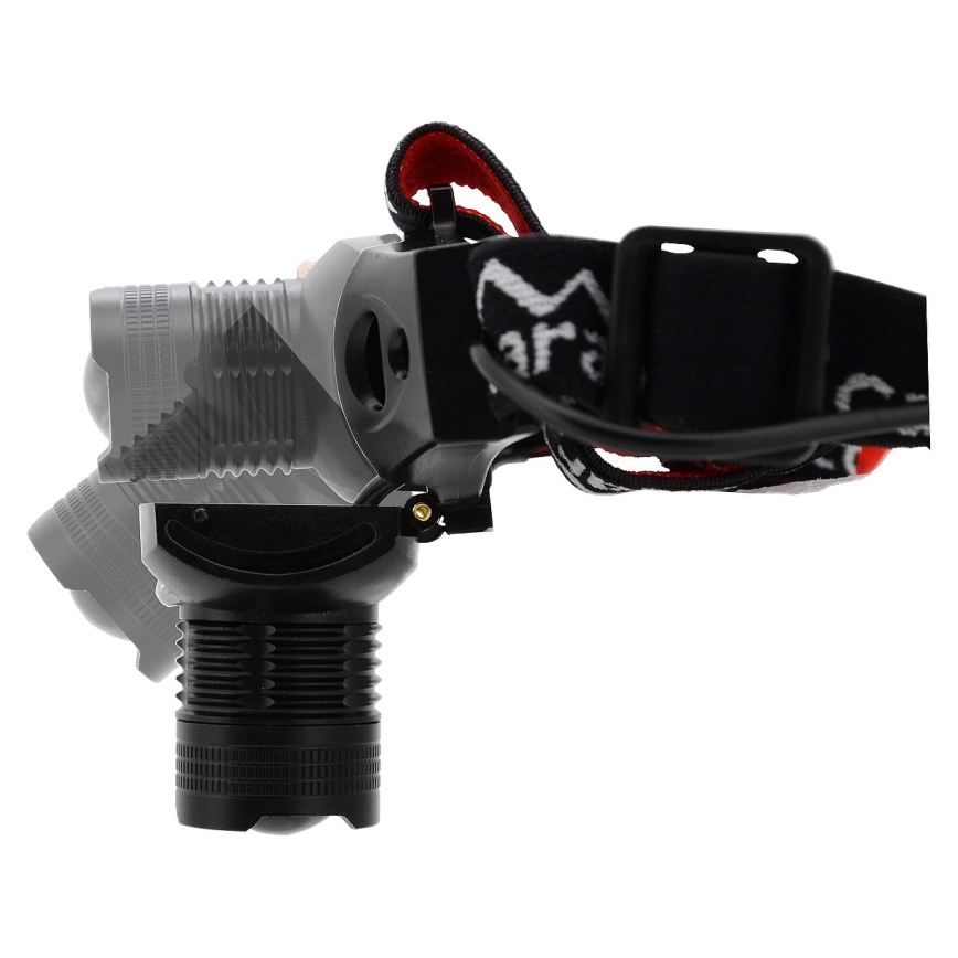 LED Čeona svjetiljka LED/3W/3xAAA IP44 crna/crvena