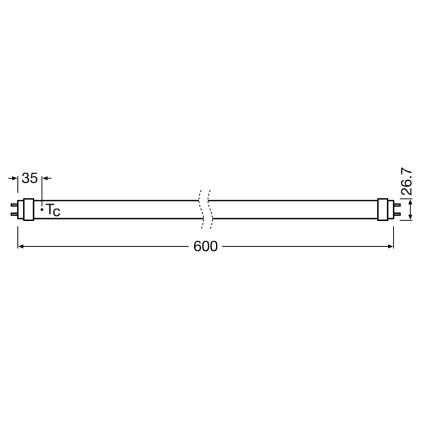 LED Cijev za fluorescentne svjetiljke SUBSTITUBE T8 G13/6,6W/230V 4000K 60 cm - Osram