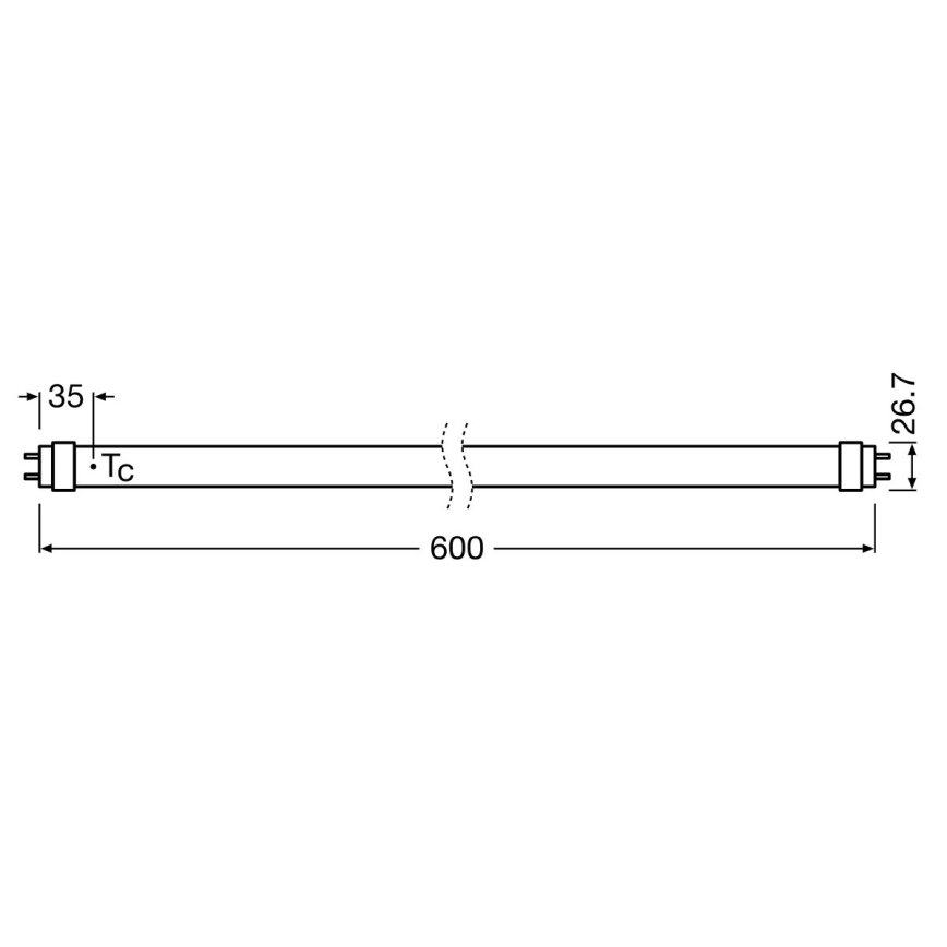 LED Cijev za fluorescentne svjetiljke SUBSTITUBE T8 G13/6,6W/230V 4000K 60 cm - Osram