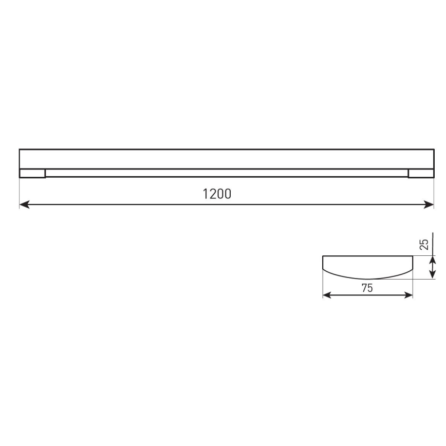 LED svjetiljka s mogućnošću prigušivanja DAISY RIBBON LED/20/30/40W/230V 3000/4300/6500K 120 cm bijela