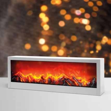 LED dekoracija 10xLED/3xC/5V kamin