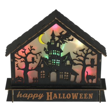 LED Dekoracija HALLOWEEN LED/2xAA/multicolor ukleta kuća