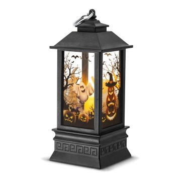 LED Dekoracija HALLOWEEN LED/3xAAA/topla bijela fenjer s bundevama
