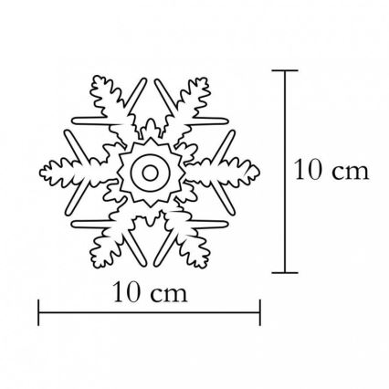 LED dekoracija za prozor/2xCR2032