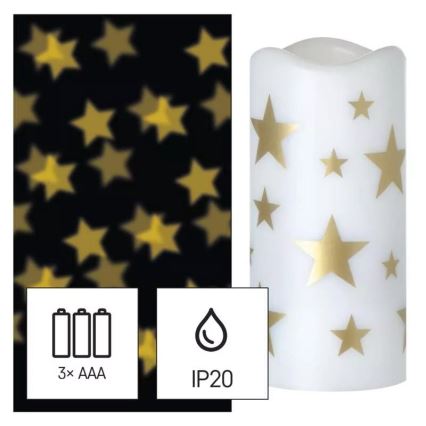 LED Dekorativna projektor LED/3xAAA zvijezde topla bijela
