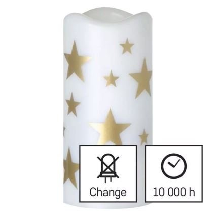 LED Dekorativna projektor LED/3xAAA zvijezde topla bijela