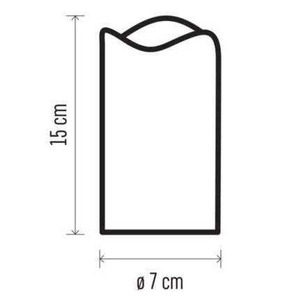 LED Dekorativna projektor LED/3xAAA zvijezde topla bijela