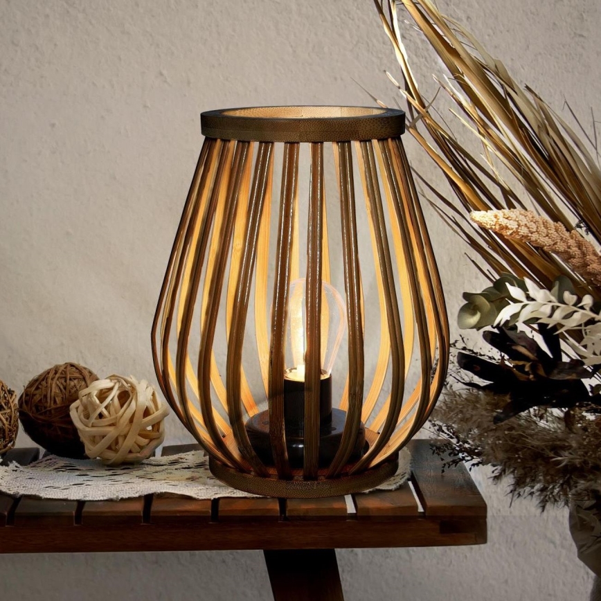 LED Dekorativna stolna lampa LED/2xAA bambus