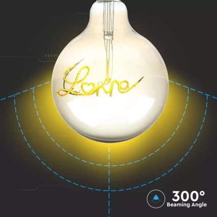 LED Dekorativna žarulja FILAMENT G125 E27/5W/230V 2200K