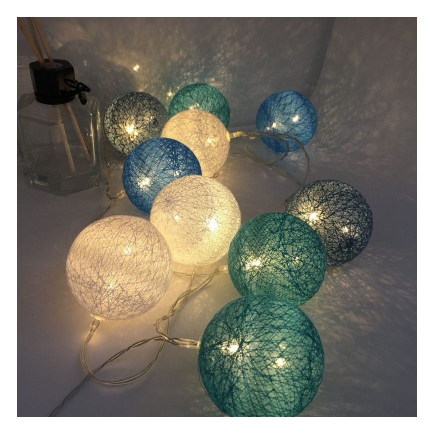 LED Dekorativne kuglice 10xLED/0,03W/2xAA