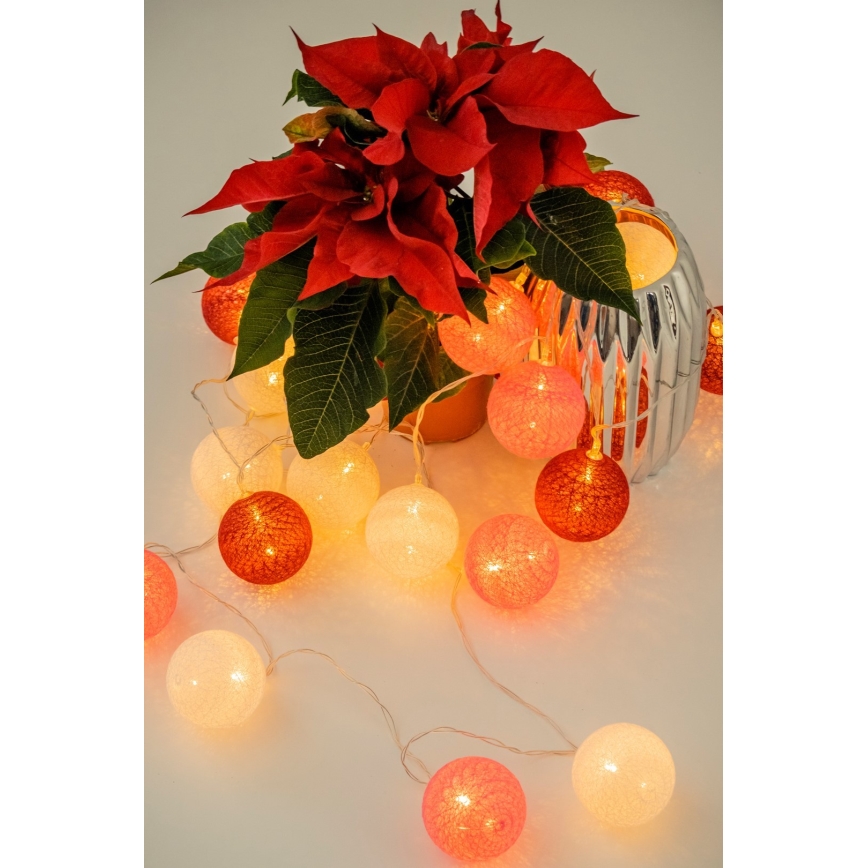 LED Dekorativne kuglice 20xLED/2xAA